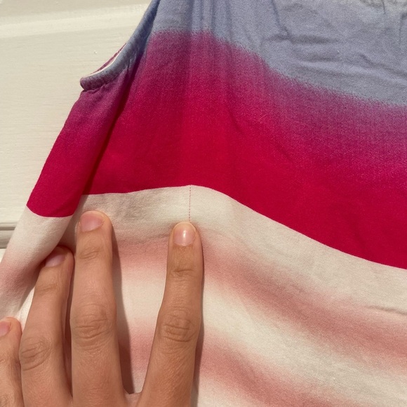 Splendid striped trapeze tank adjustable straps with side slits XS - Picture 4 of 4